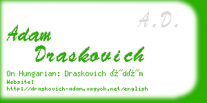 adam draskovich business card